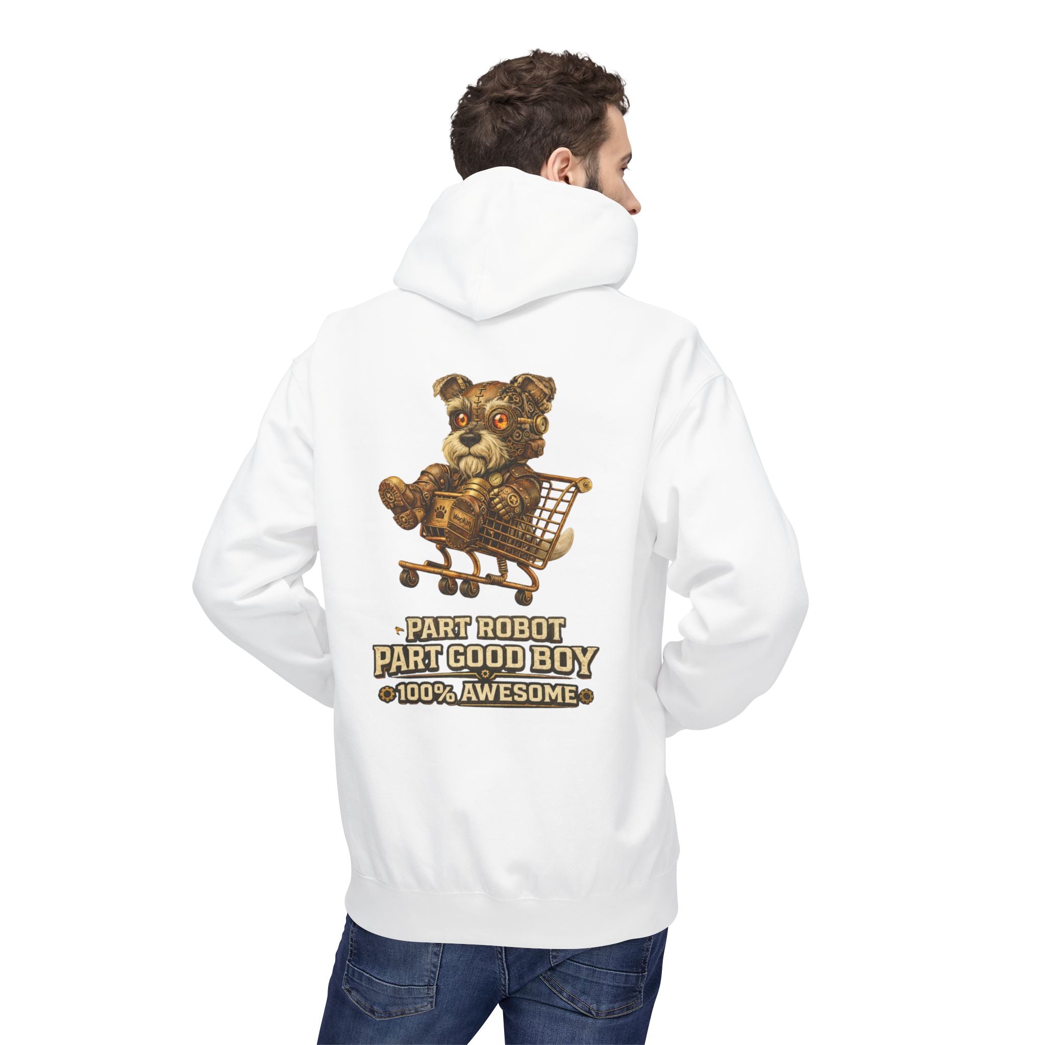 Steampunk Schnauzer 'Part Robot Good Boy' Hoodie