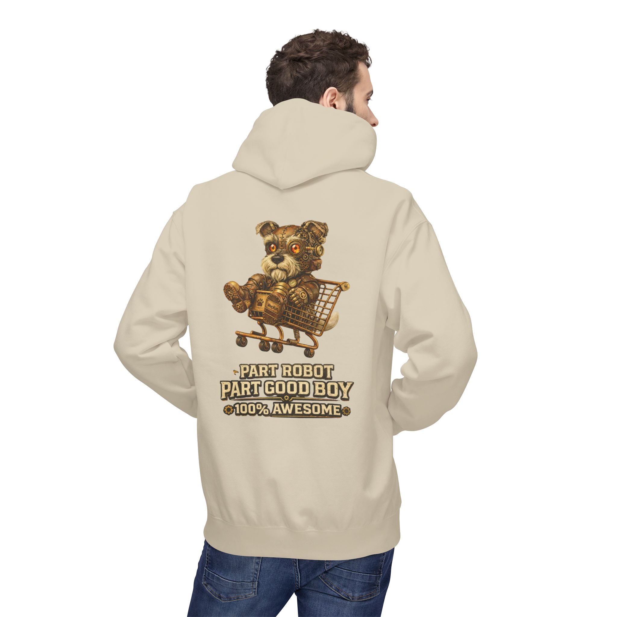 Steampunk Schnauzer 'Part Robot Good Boy' Hoodie