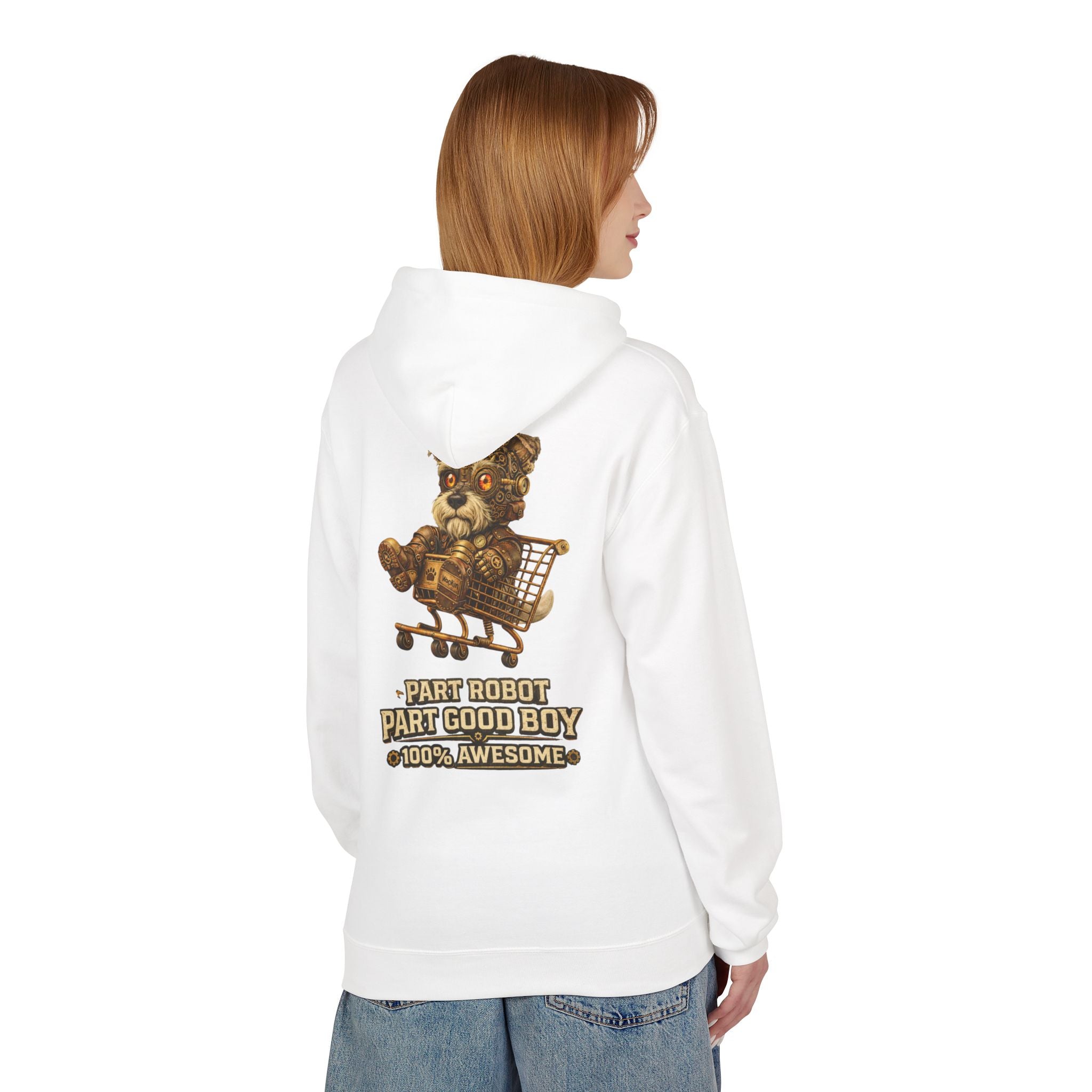 Steampunk Schnauzer 'Part Robot Good Boy' Hoodie