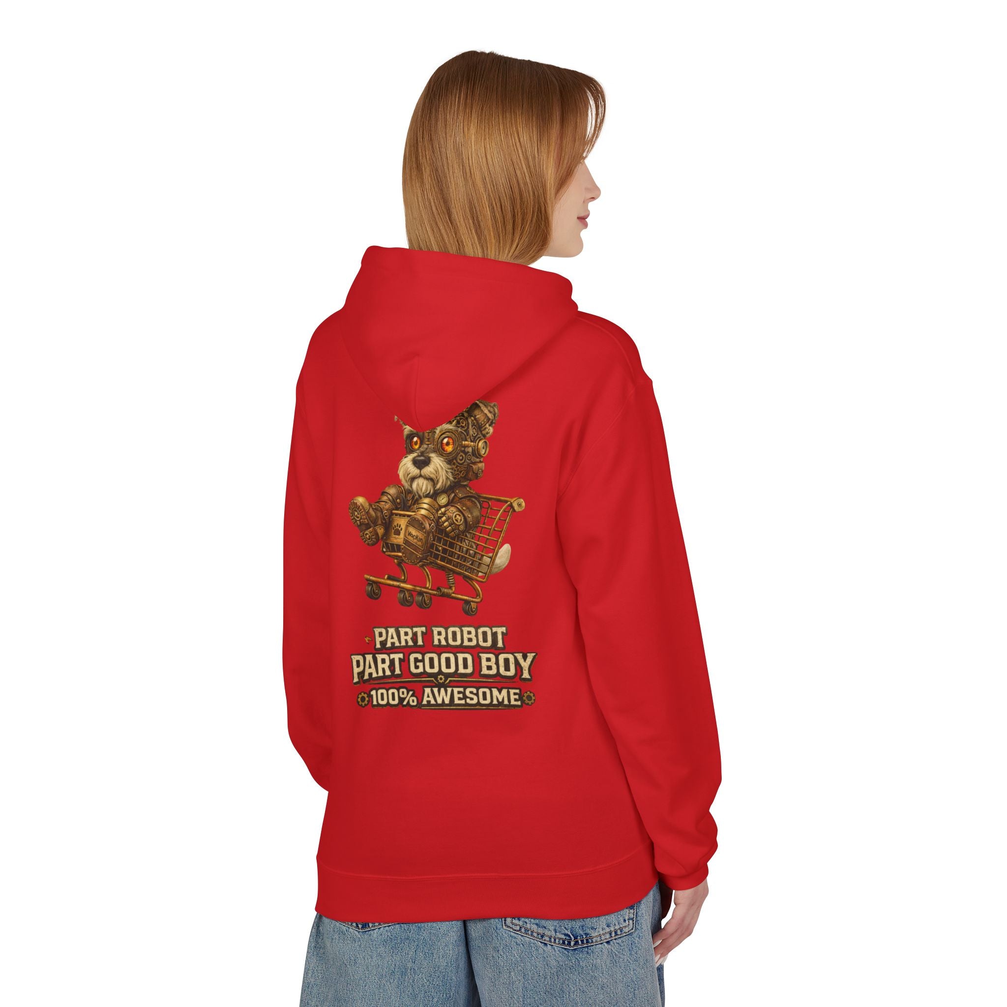 Steampunk Schnauzer 'Part Robot Good Boy' Hoodie