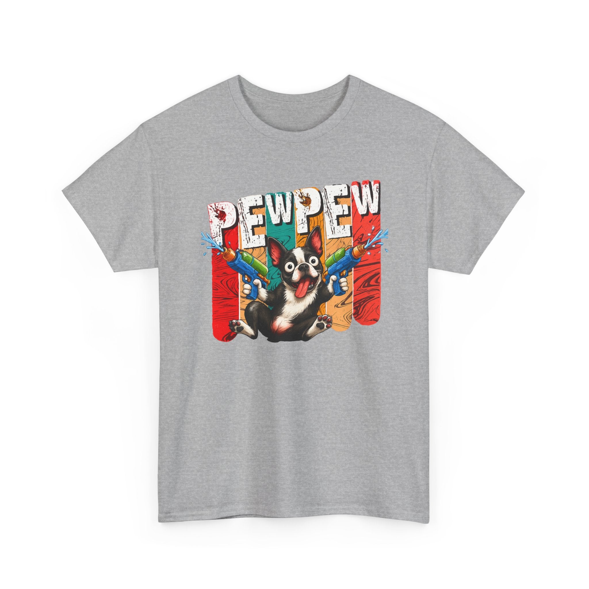 Chaos Mode: Pew Pew Funny Dog Graphic T-Shirt