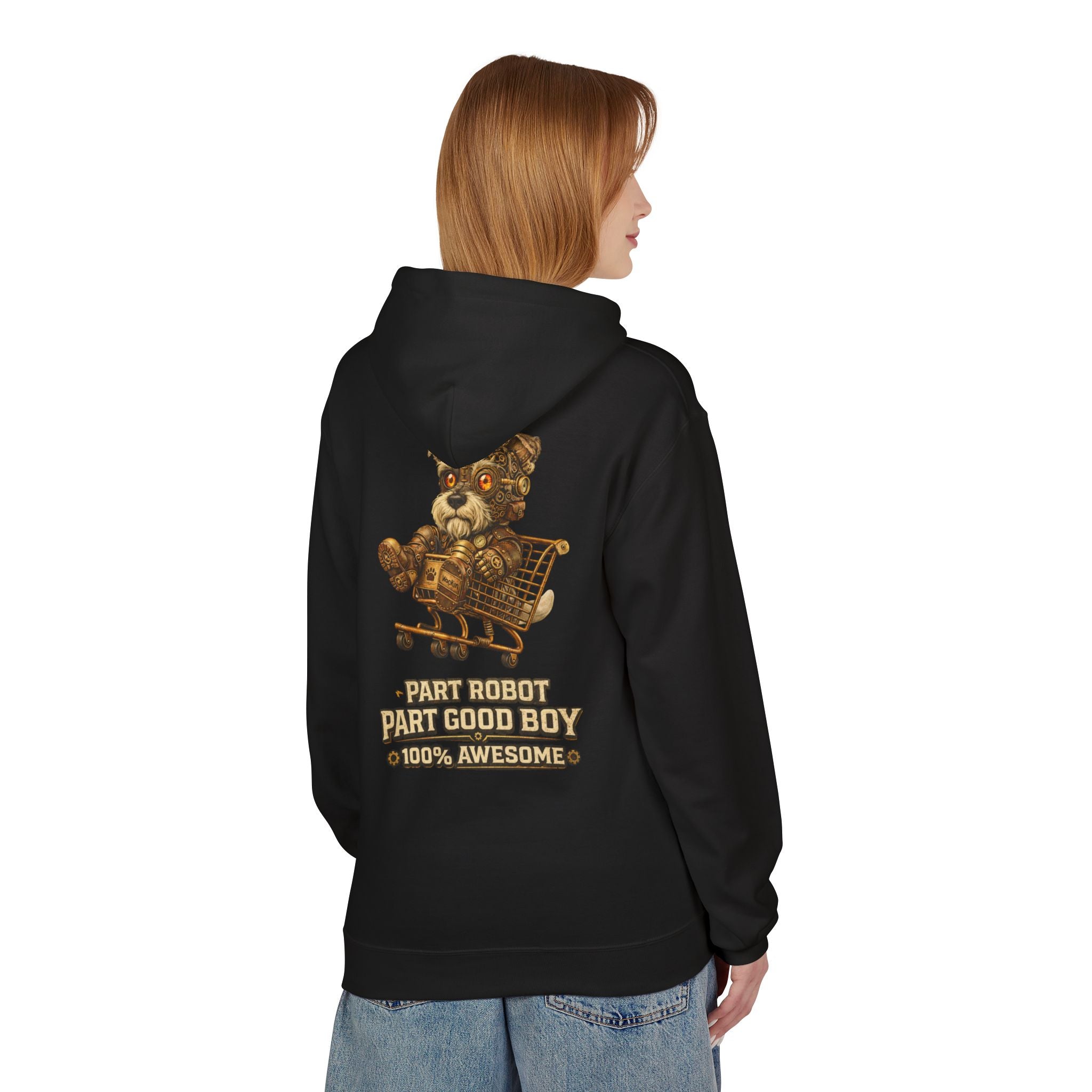 Steampunk Schnauzer 'Part Robot Good Boy' Hoodie