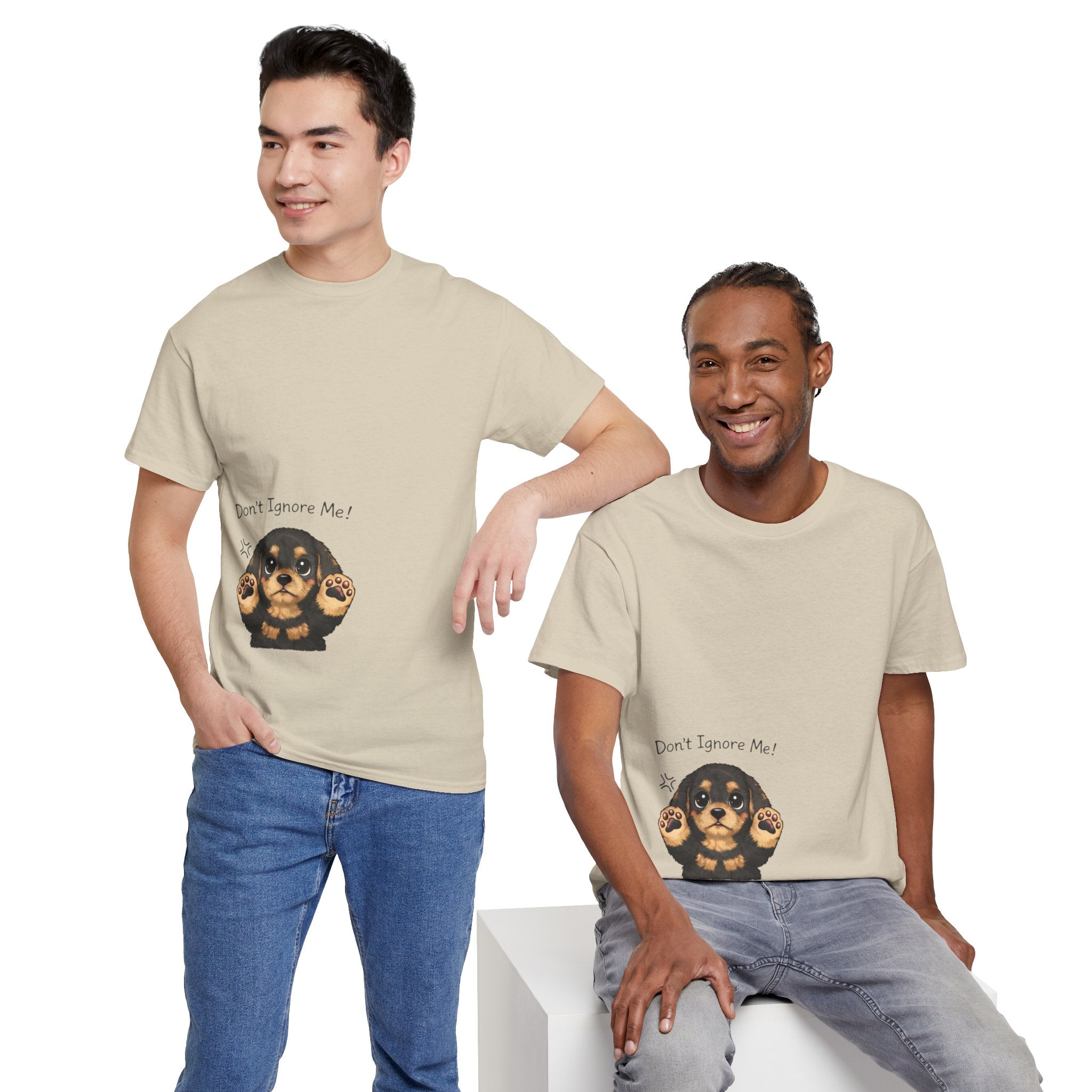 “Don’t Ignore Me!” Cute Puppy Graphic T-Shirt — Funny Attention-Seeking Dog Tee