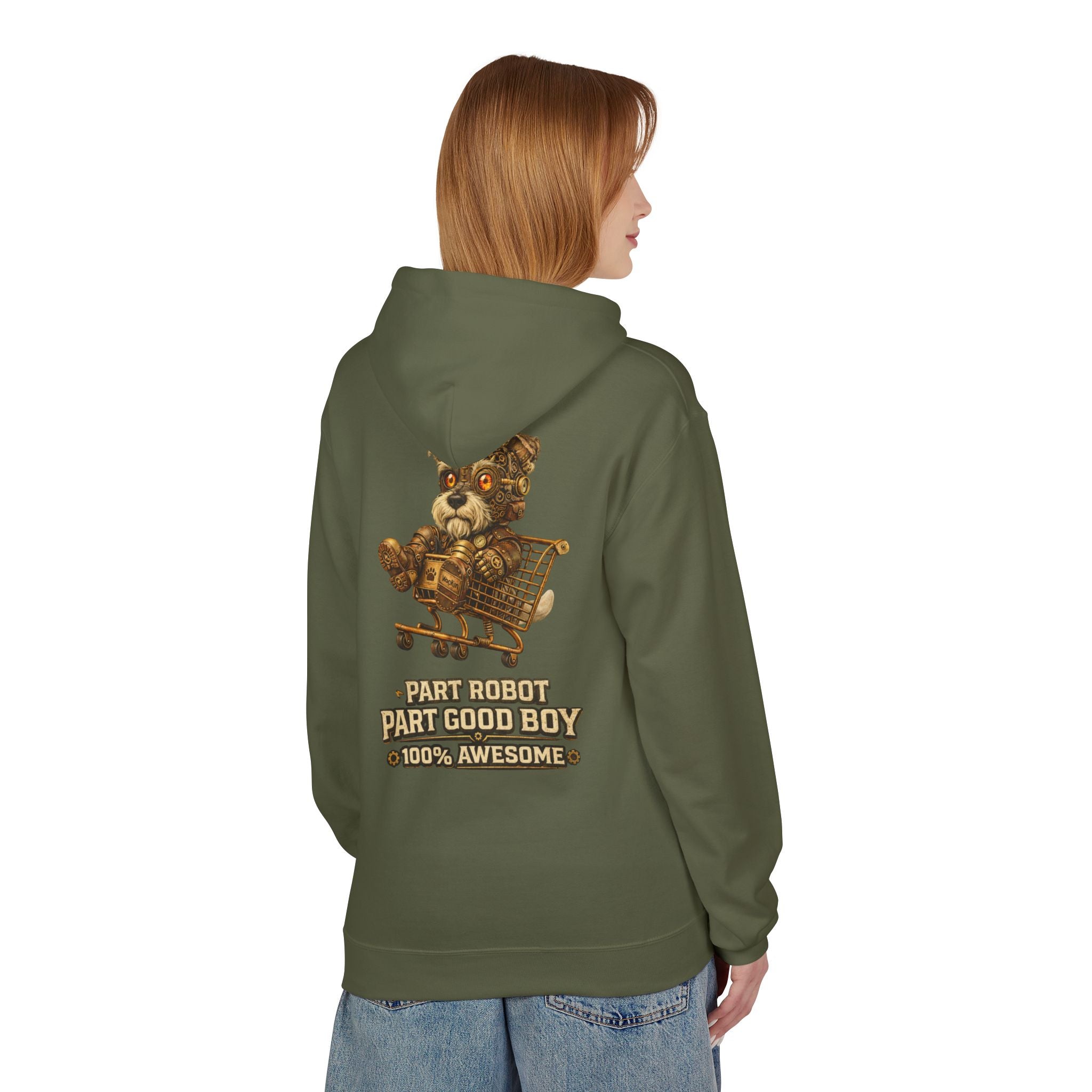 Steampunk Schnauzer 'Part Robot Good Boy' Hoodie