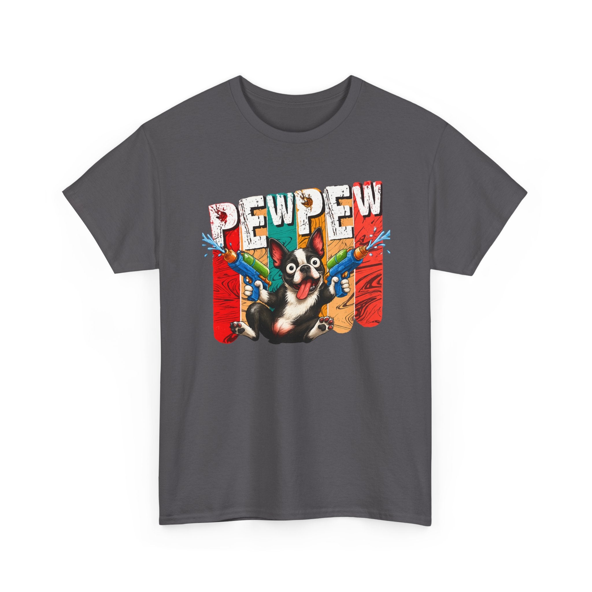 Chaos Mode: Pew Pew Funny Dog Graphic T-Shirt