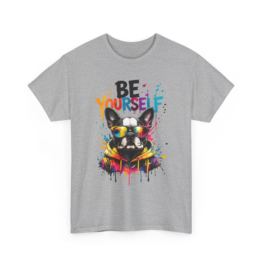 Be Yourself French Bulldog T-Shirt – Color Splash Streetwear Dog Graphic Tee