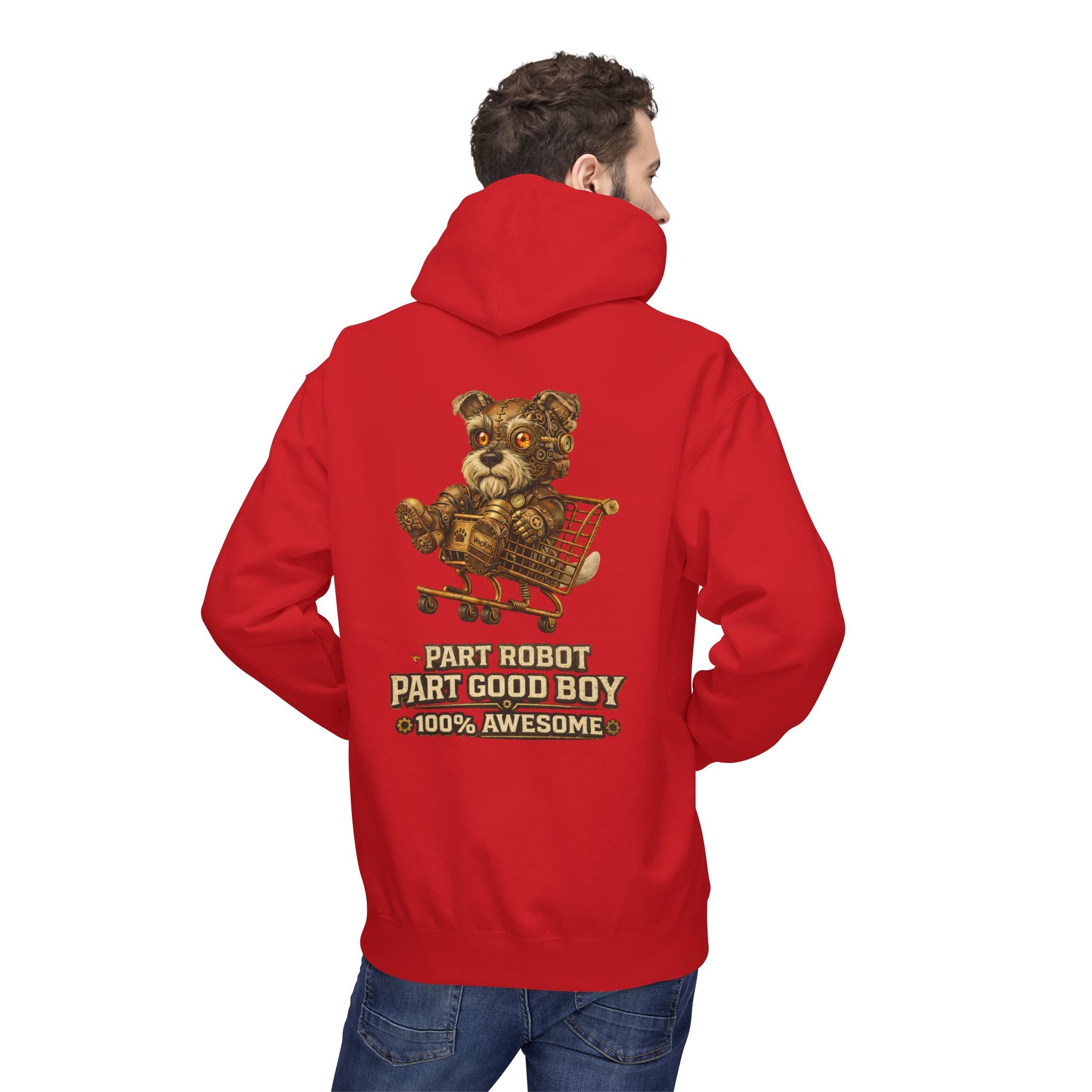 Steampunk Schnauzer 'Part Robot Good Boy' Hoodie
